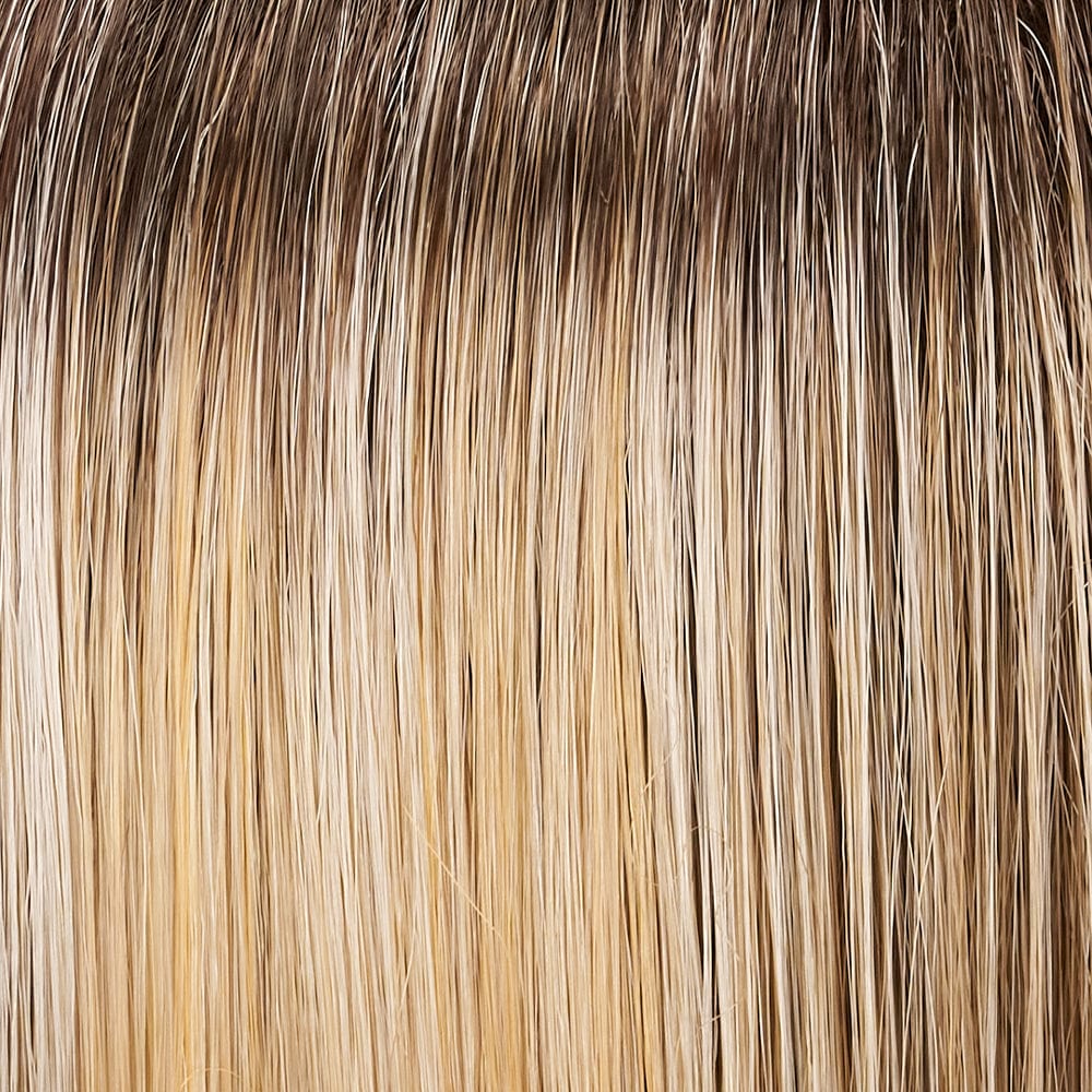 12FS8 | Shaded Praline | Med Natural Gold Blonde, Lt Gold Blonde, Pale Natural Blonde Blend, Shaded w/ Dk Brown