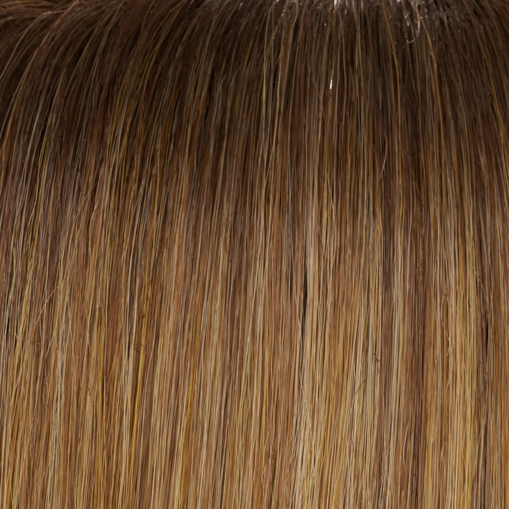 14/26S10 | Shaded Pralines n' Cream | Lt Gold Blonde & Med Red-Gold Blonde Blend, Shaded w/ Lt Brown