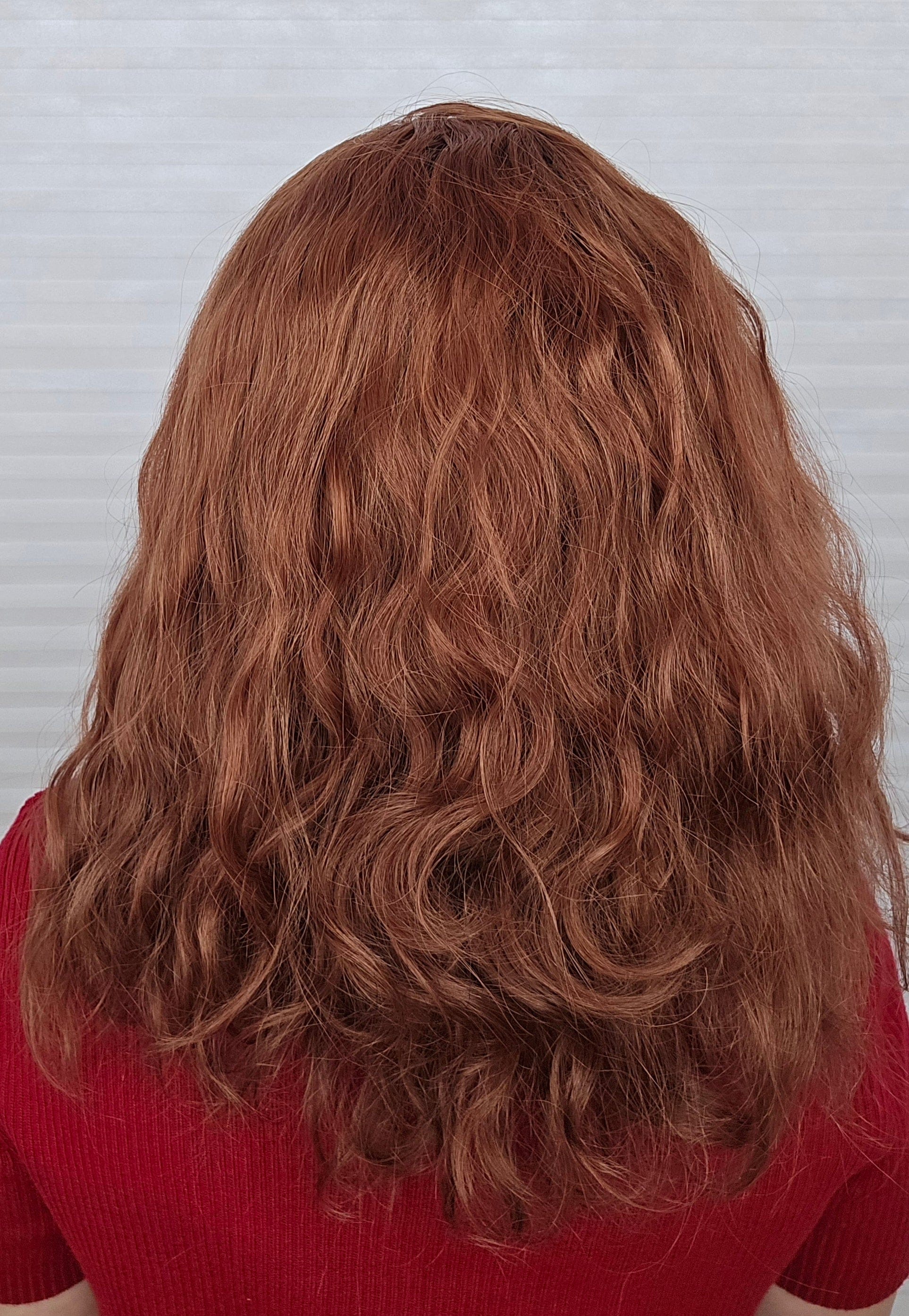 Megan wearing Margaux in color Ginger