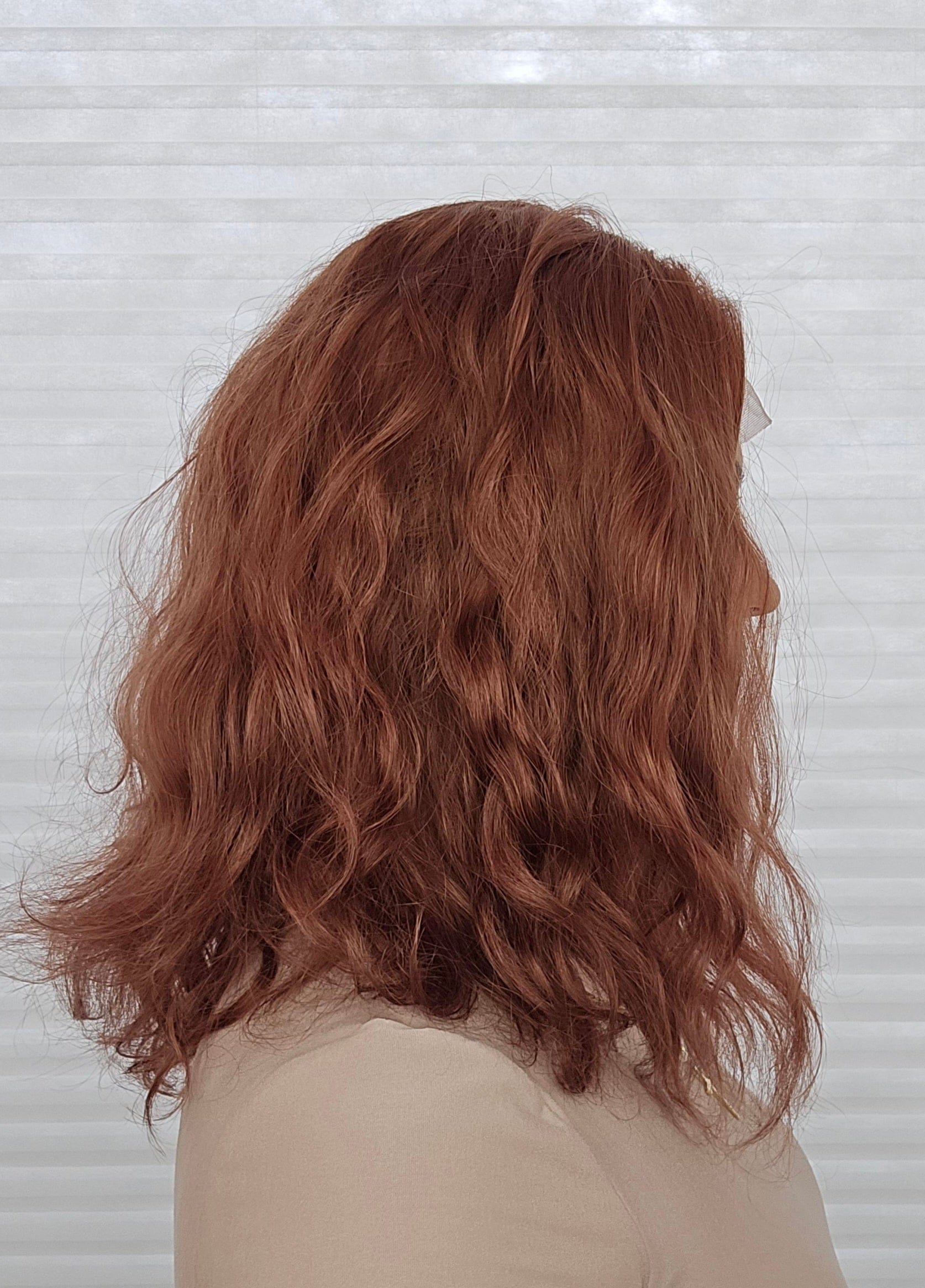 Mackenzie wearing Margaux in color Ginger