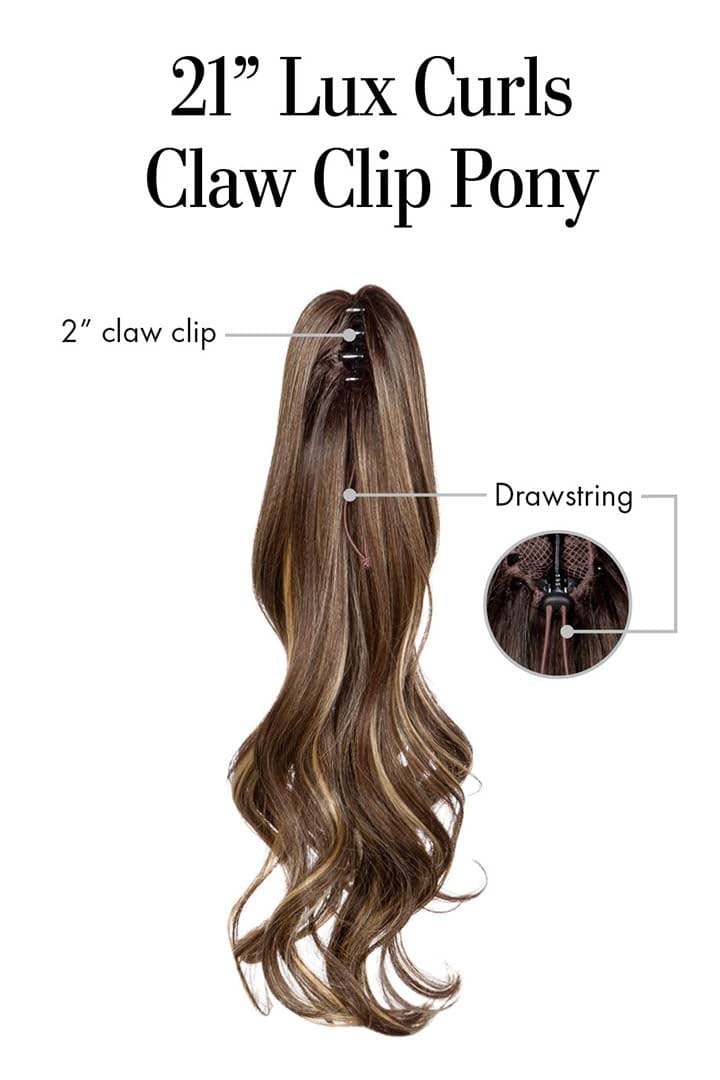 21" Lux Curls Claw Clip Pony by Kim Kimble | Heat Friendly Synthetic Hair - Wig Studio 1