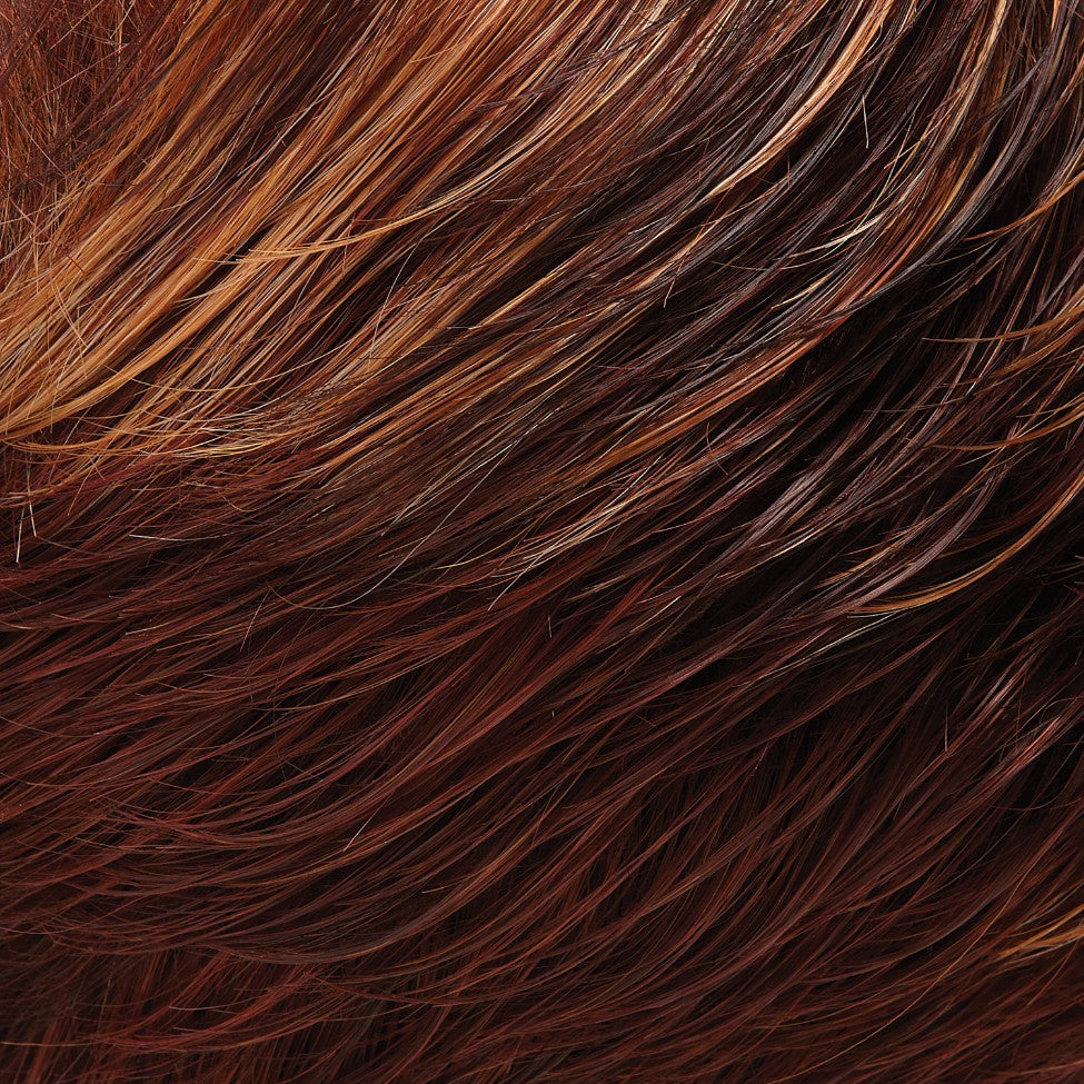 Jon Renau Wigs | 32F | Dark and Medium Red Brown, Light Red-Gold Blonde Blend