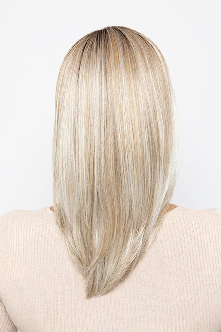 Woman is wearing Whisper wig by Henry Margu in 10/613GR | Back