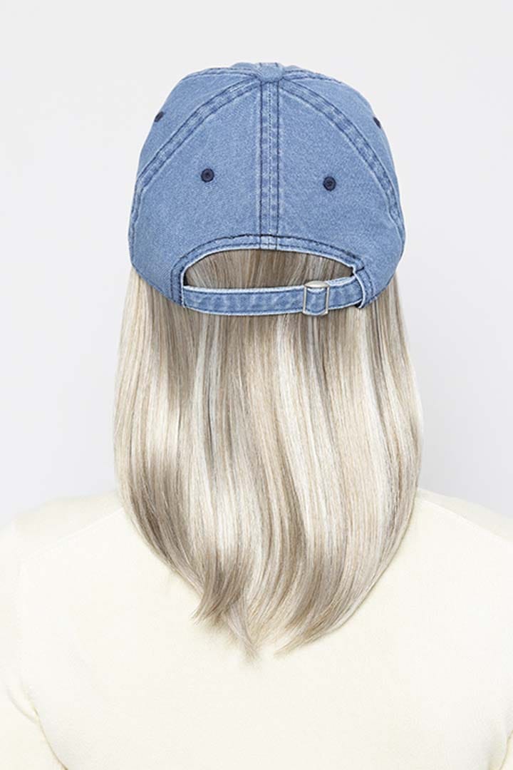 Woman is wearing Classic Hat Denim by Henry Margu in 10/613 | Back