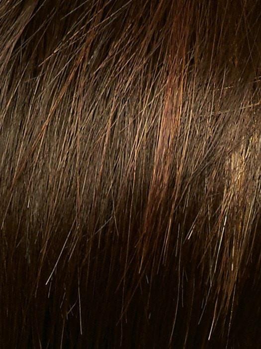 Rene of Paris Wigs | COFFEE LATTE | Dark Brown & Honey Brown evenly blend highlights