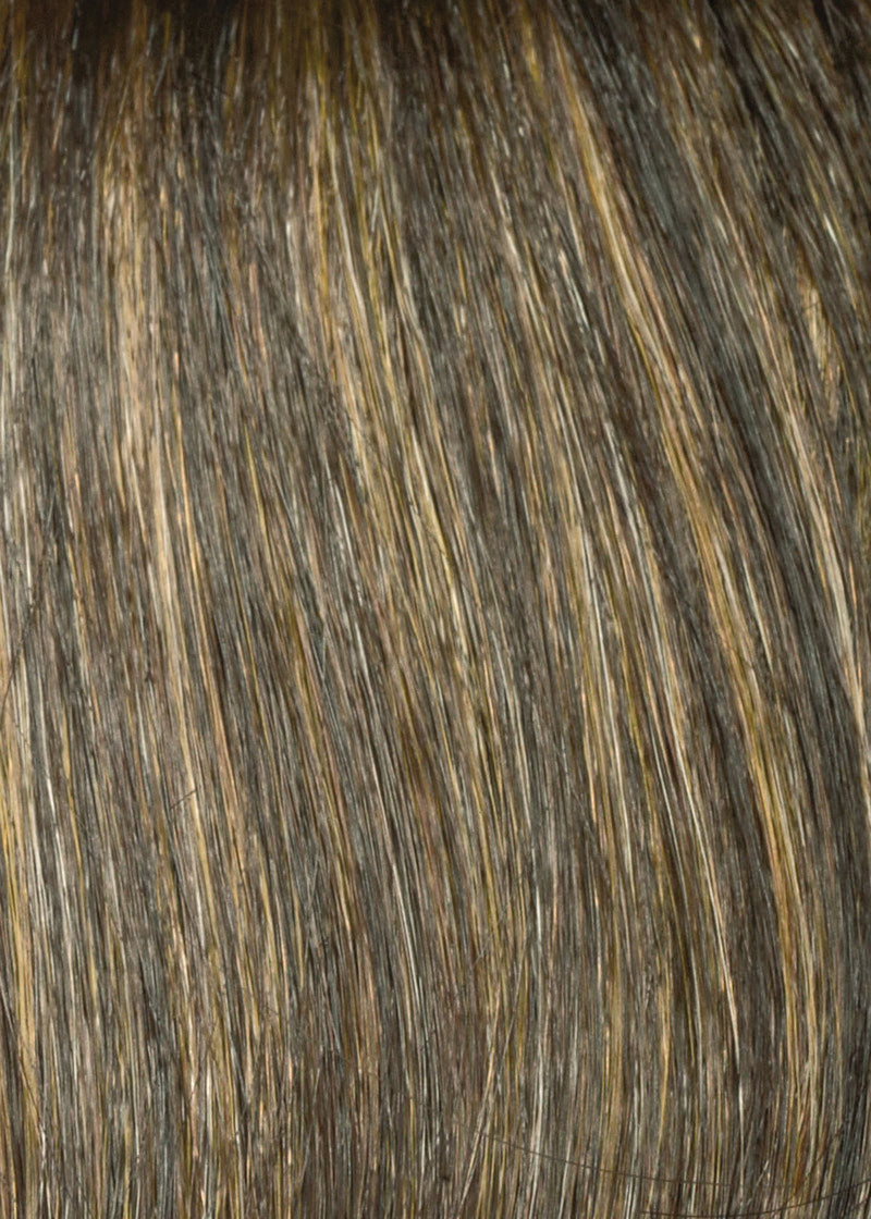 Close-up of dark brown and black hair strands