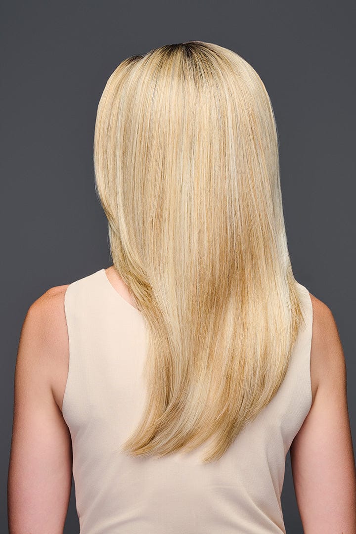 Blonde wig from the back