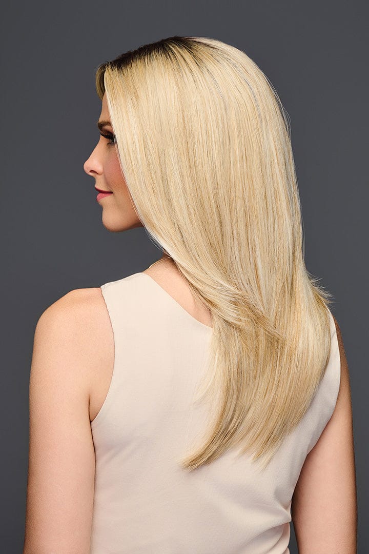 Blonde wig side view, Mirror Moment Model 1