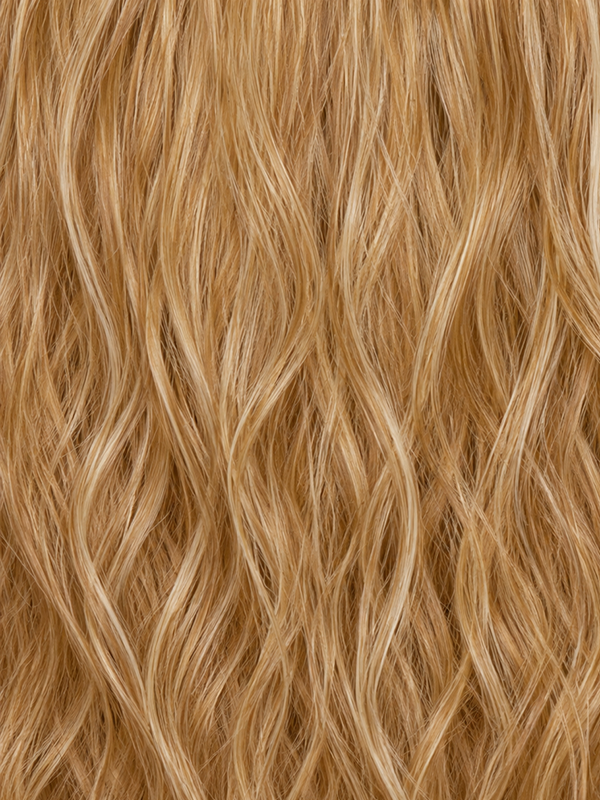 Golden Latte Blond | Golden Latte Blond is a radiant, non-rooted blend of warm golden blonde with cream, white, and golden blonde highlights for luminous dimension.