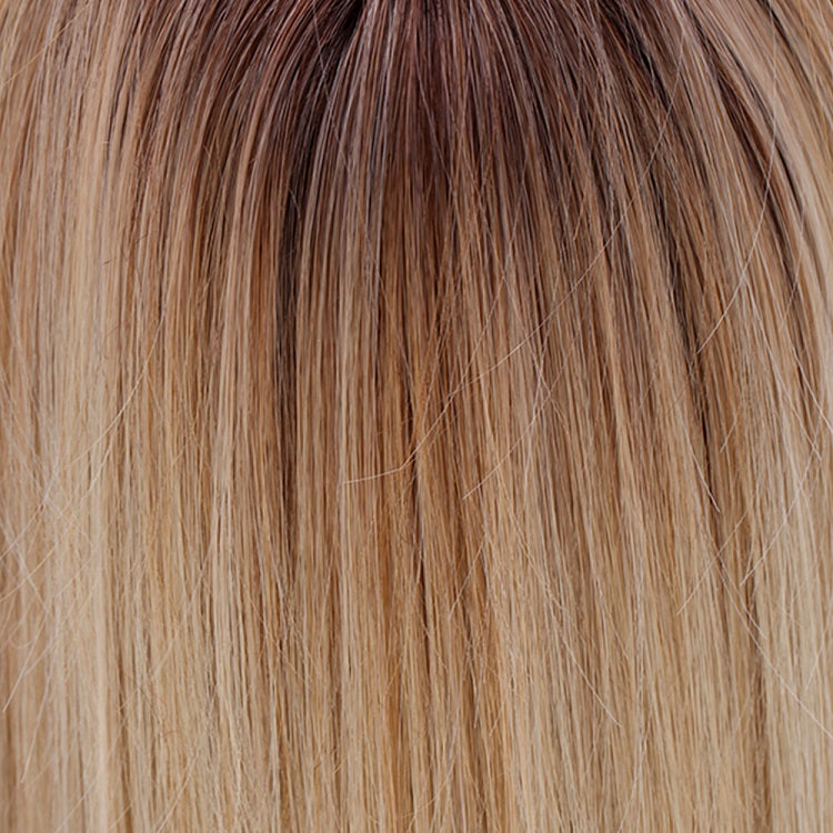BelleTress Wigs | Honey with Chai Latte | 11R/88B/613 | A blend of Sienna Brown and cool medium brown rooting with a blend of honey blonde, light blonde and smoky blonde with a hint of pure blonde    