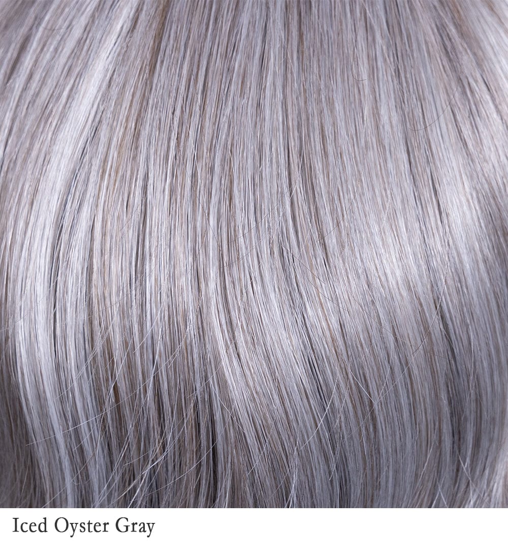 Iced Oyster Gray | 39/51/61A | Iced Oyster Gray is a cool, sophisticated blend of silvery tones with a pearlescent sheen. Icy platinum and muted gray hues, accented by cool beige and ash undertones, complement cooler skin tones.
