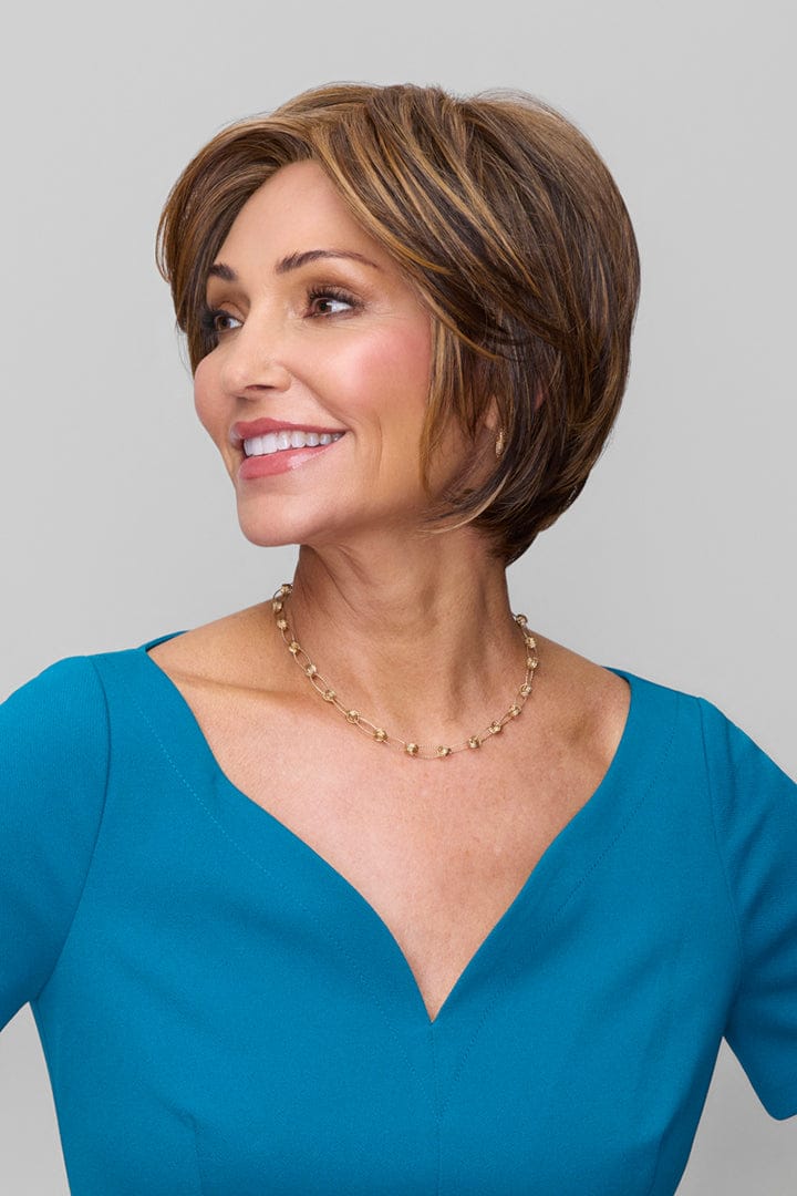 Woman wearing Ivy wig by Jon Renau in FS6/30/27 | Left Side