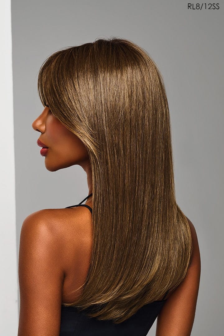 Sleek Sophistication Model 1 wig side view.