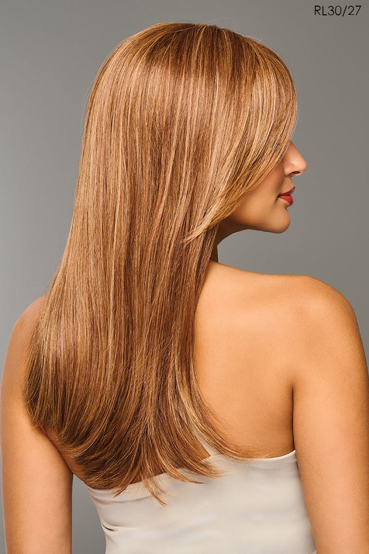 RW Model 2 wig, side view, sleek sophistication.