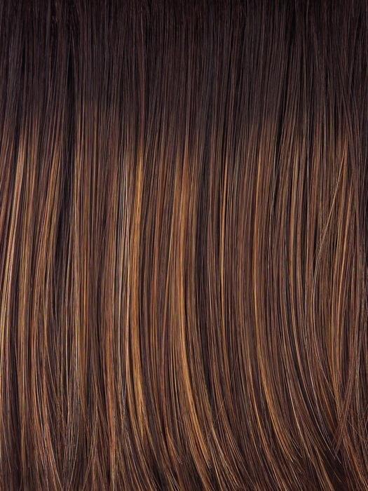 SS8/29 HAZELNUT | Medium Brown With Ginger Red Highlights and Dark Brown Roots