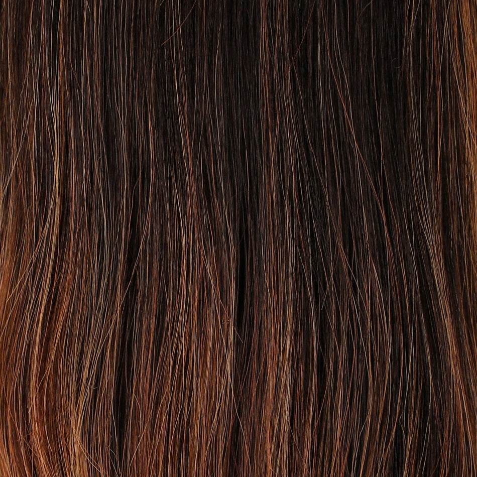 Sunrise S4/28/32RO | Dark and elegant roots melt naturally into radiant, fiery ends