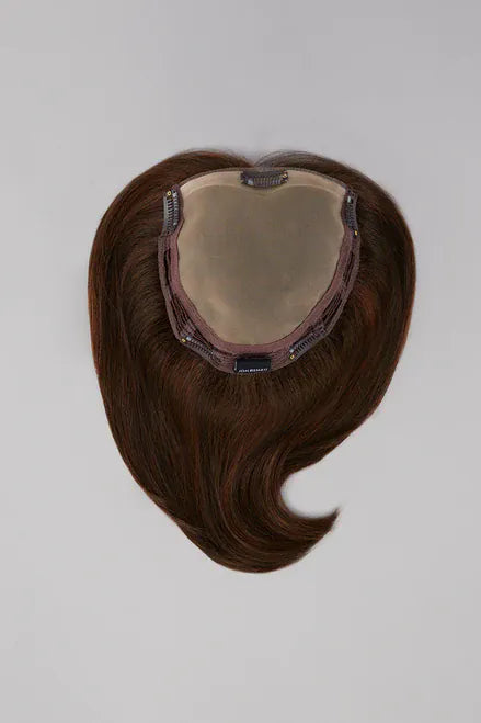 Top Notch SYN 8-10 hair topper flat lay in brown