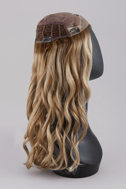 Wavy Synthetic Hair Topper in 12FS12, 18 inches