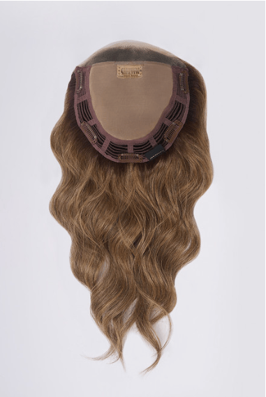 Lace front wavy hair topper in shade 14