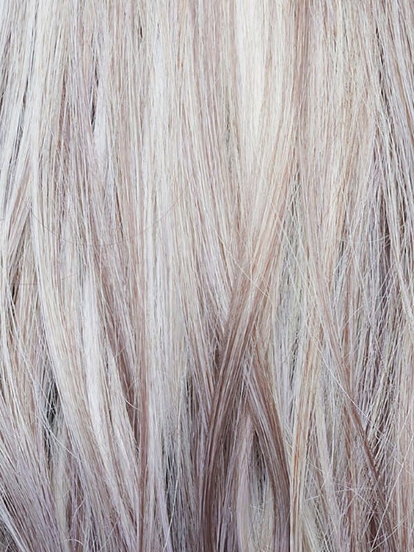 Frozen Mulberry | a stunning hair color that combines a pale white-grey platinum base with subtle lavender and frosted berry tones delicately woven throughout. This unique blend adds texture and elegance to the overall look.