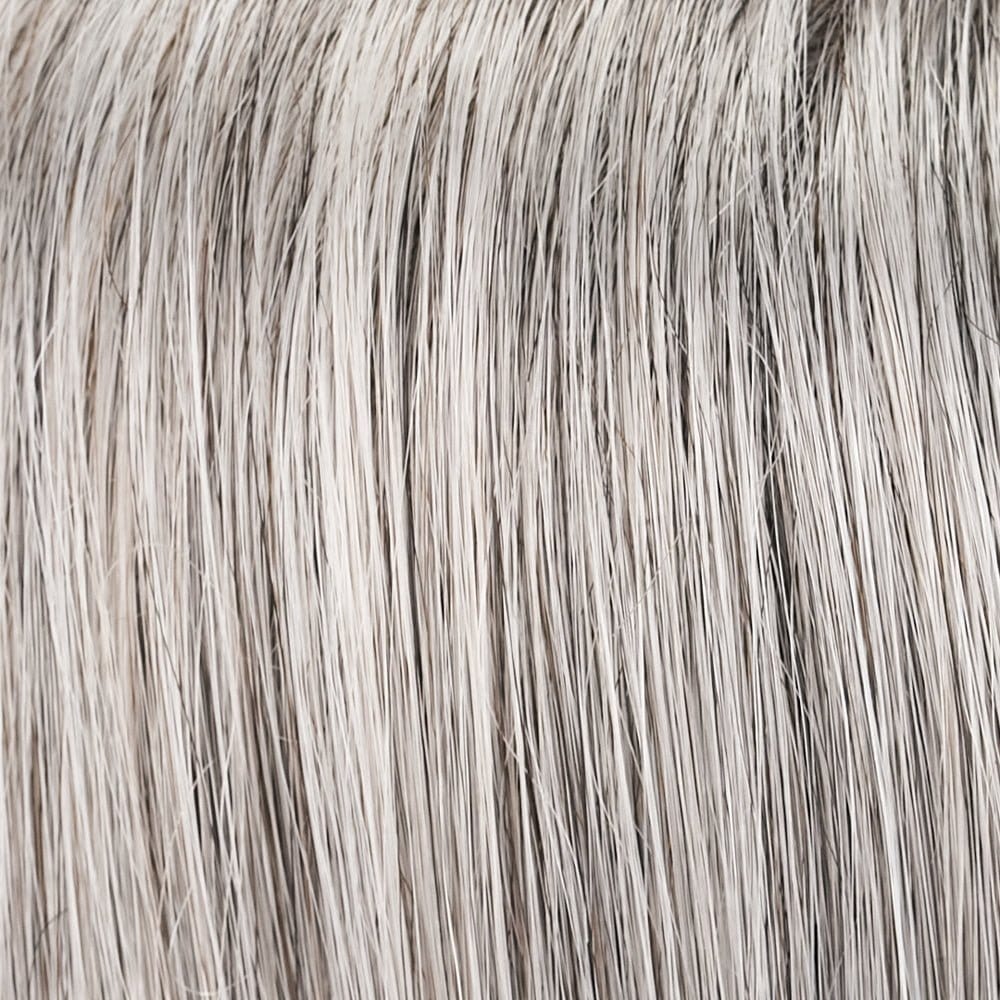 92 | Moonlight | Pure White w/ 5% Med Brown Front, Grey w/ 30% Med Brown Middle, Dk Brown w/ 65% Grey Nape