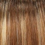 FS26/31S6 | Salted Caramel | Medium Natural Red Brown with Medium Red Gold Blonde Bold Highlights, Shaded with Brown