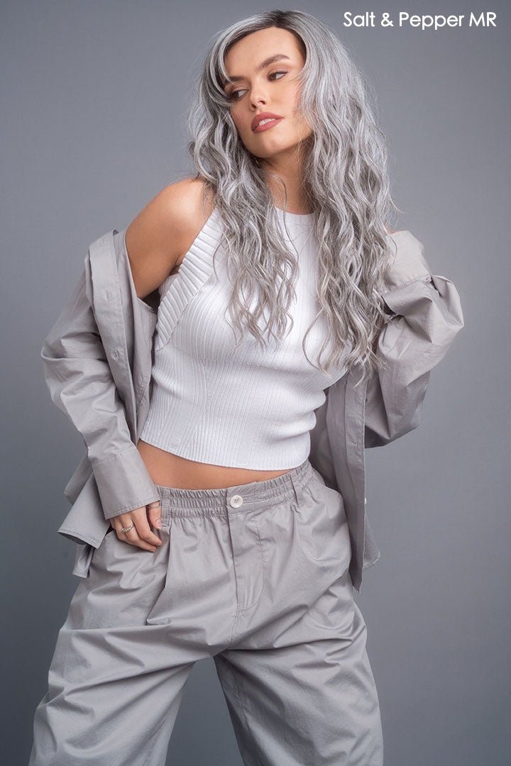 Brooklyn | HF Synthetic Lace Front Wig | Mono Part - Wig Studio 1