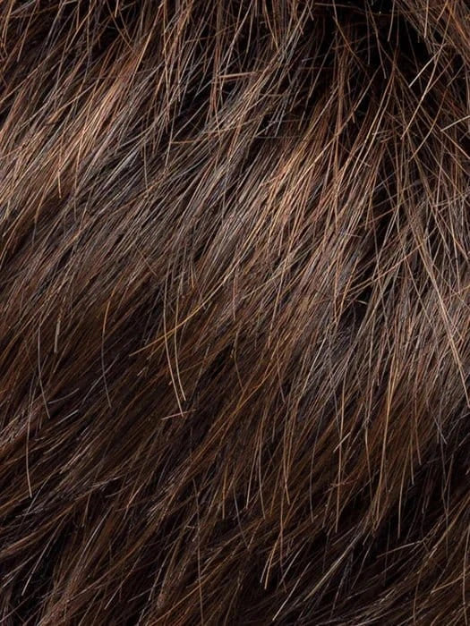 DARK CHOCOLATE ROOTED 6.4.30 | Dark Brown, Darkest Brown, and Light Auburn Blend with Shaded Roots