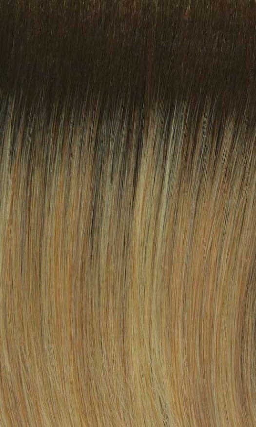 25GR | Golden blonde highlighted blend with subtle hints of strawberry and chestnut roots