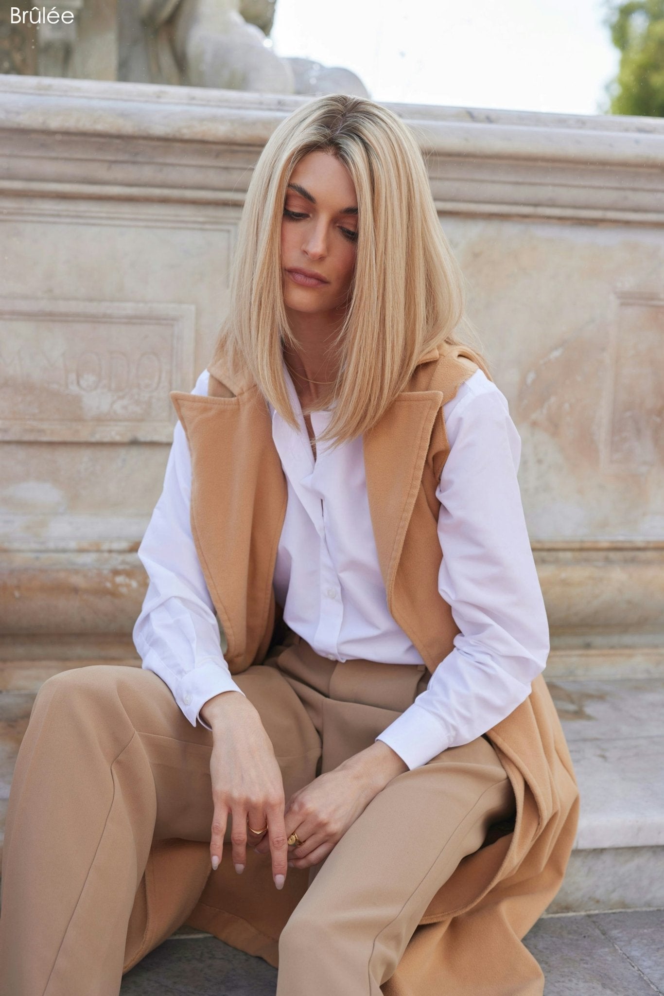 Eileen 14" | Remy Human Hair Lace Front Wig by PUSH | Hand Tied - Wig Studio 1