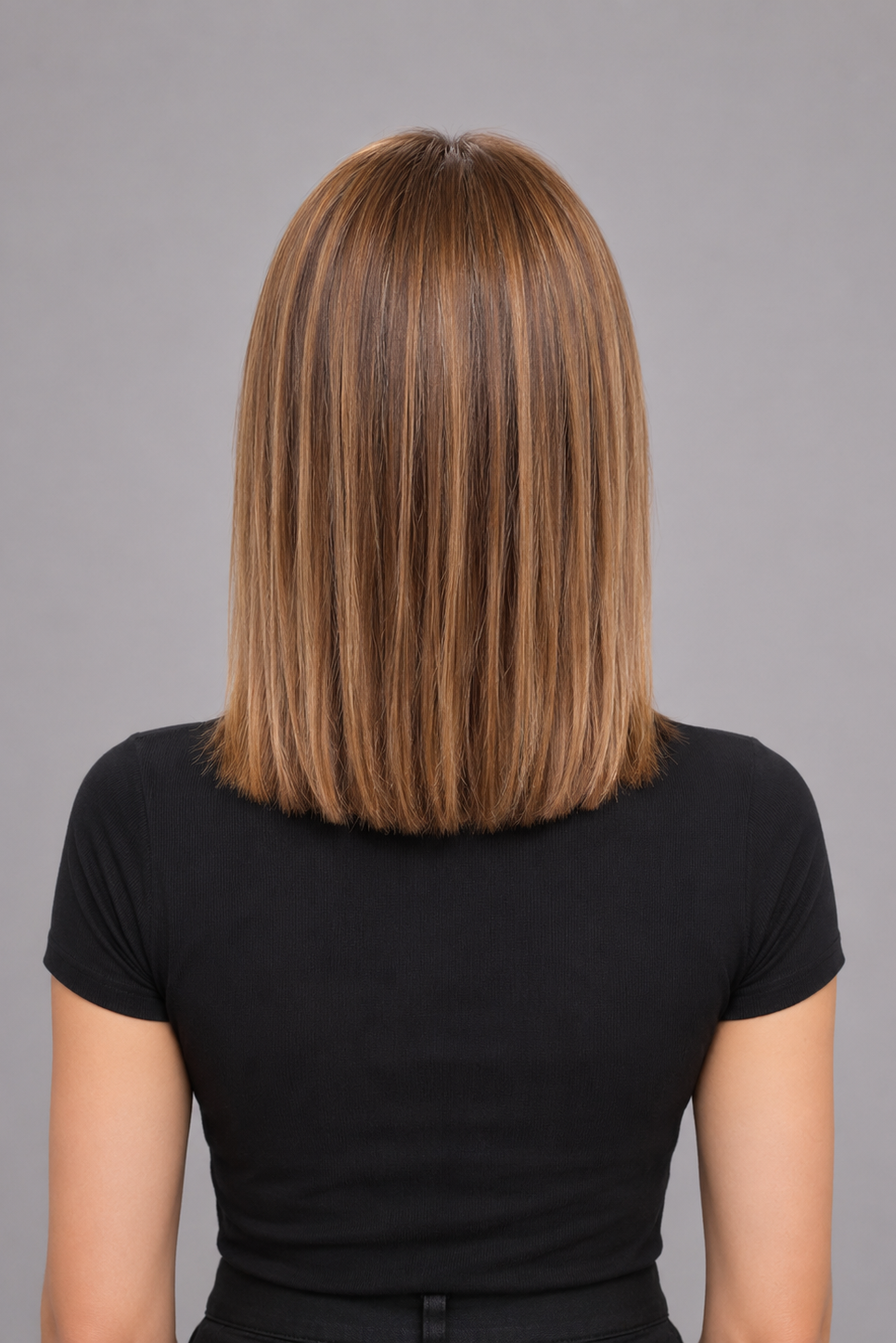 Belle | A base of rich brown, complemented by highlights in both light brown and medium ash blonde, creating a multi-dimensional and natural-looking effect.