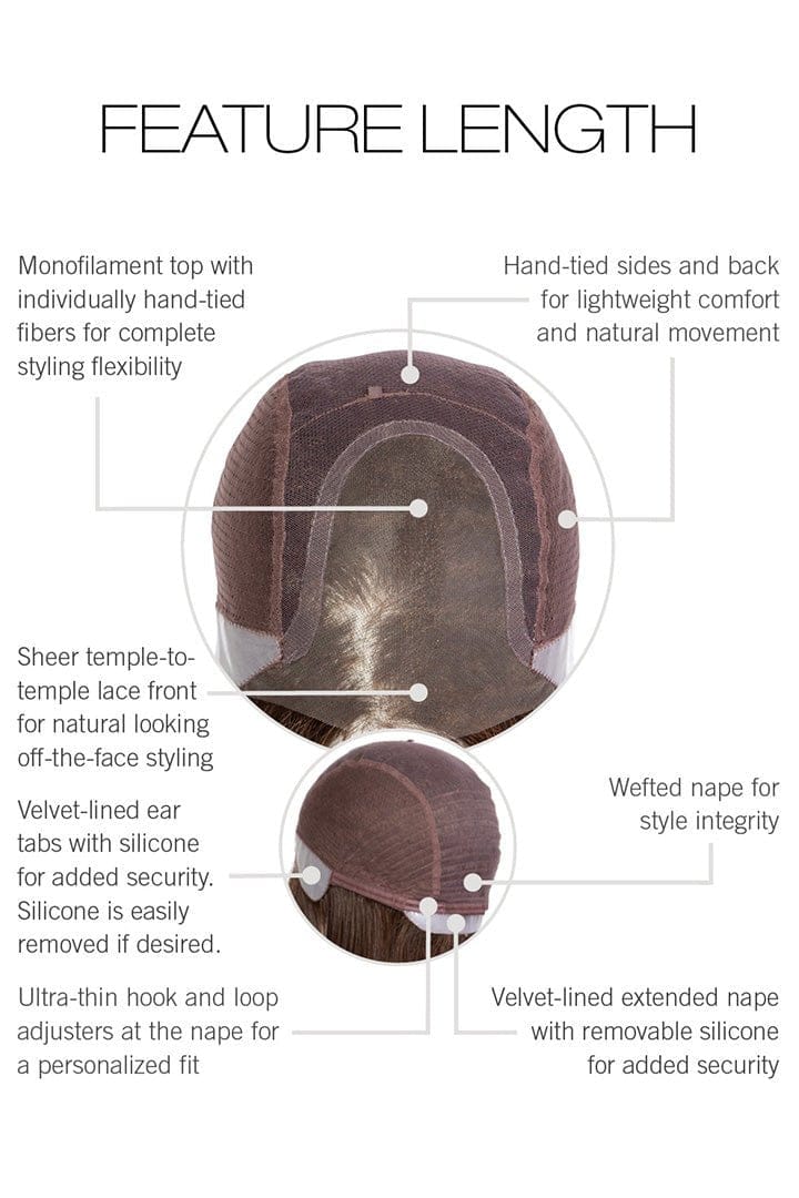 Feature Length by Raquel Welch | HF Synthetic Lace Front Wig | Mono Top - Wig Studio 1