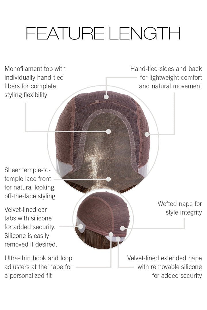 Feature Length by Raquel Welch | HF Synthetic Lace Front Wig | Mono Top - Wig Studio 1