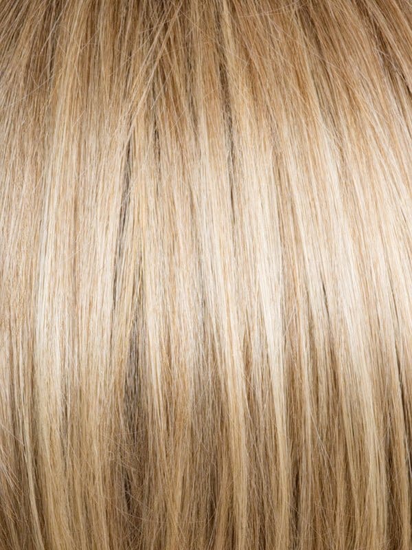 NM Melted Caramel | Warm and rich brown root melting into golden caramel blonde and natural medium blonde tips