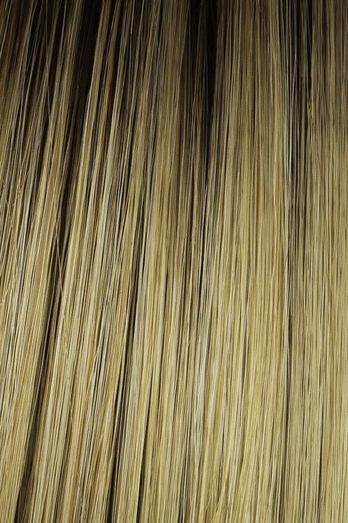 SS25 Rooted Ginger Blonde | Golden Blonde with subtle highlights, Medium Brown roots