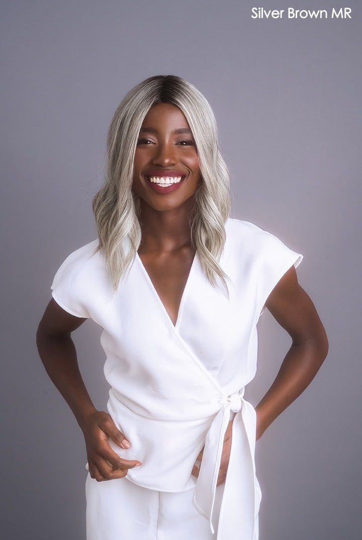 High Heat Mid Wavy Topper by Rene of Paris | Heat Friendly Synthetic Hair - Wig Studio 1