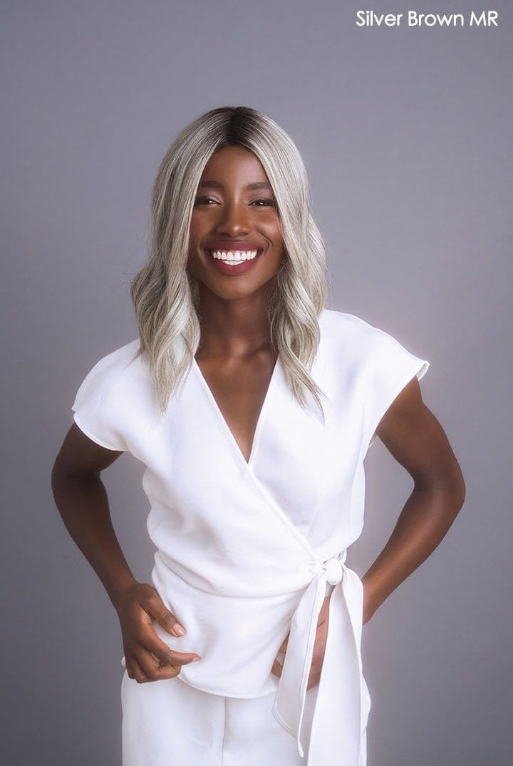 High Heat Mid Wavy Topper by Rene of Paris | Heat Friendly Synthetic Hair - Wig Studio 1