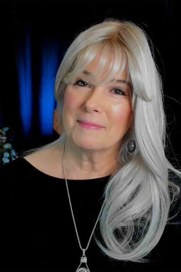 Lace Front Mono Part Bangs 19" | Synthetic Hair Topper by Belle Tress - Wig Studio 1