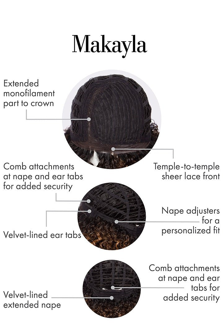 Makayla by Kim Kimble | HF Synthetic Lace Front Wig | Mono Part - Wig Studio 1