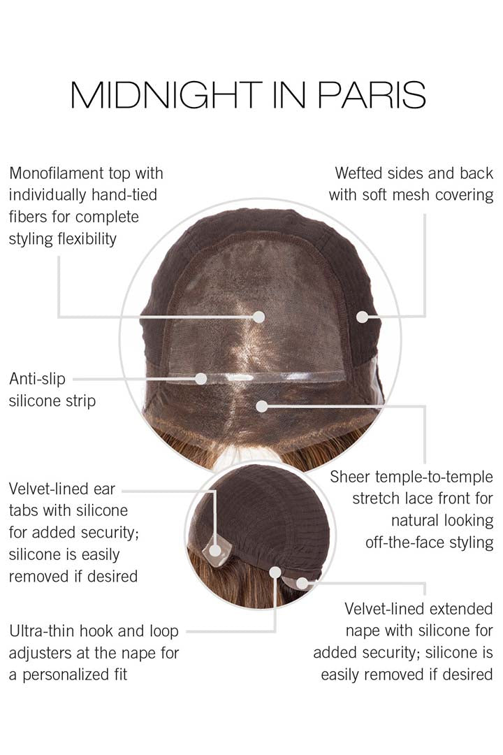 Midnight In Paris by Raquel Welch | Lace Front Human Hair Wig | Mono Top - Wig Studio 1