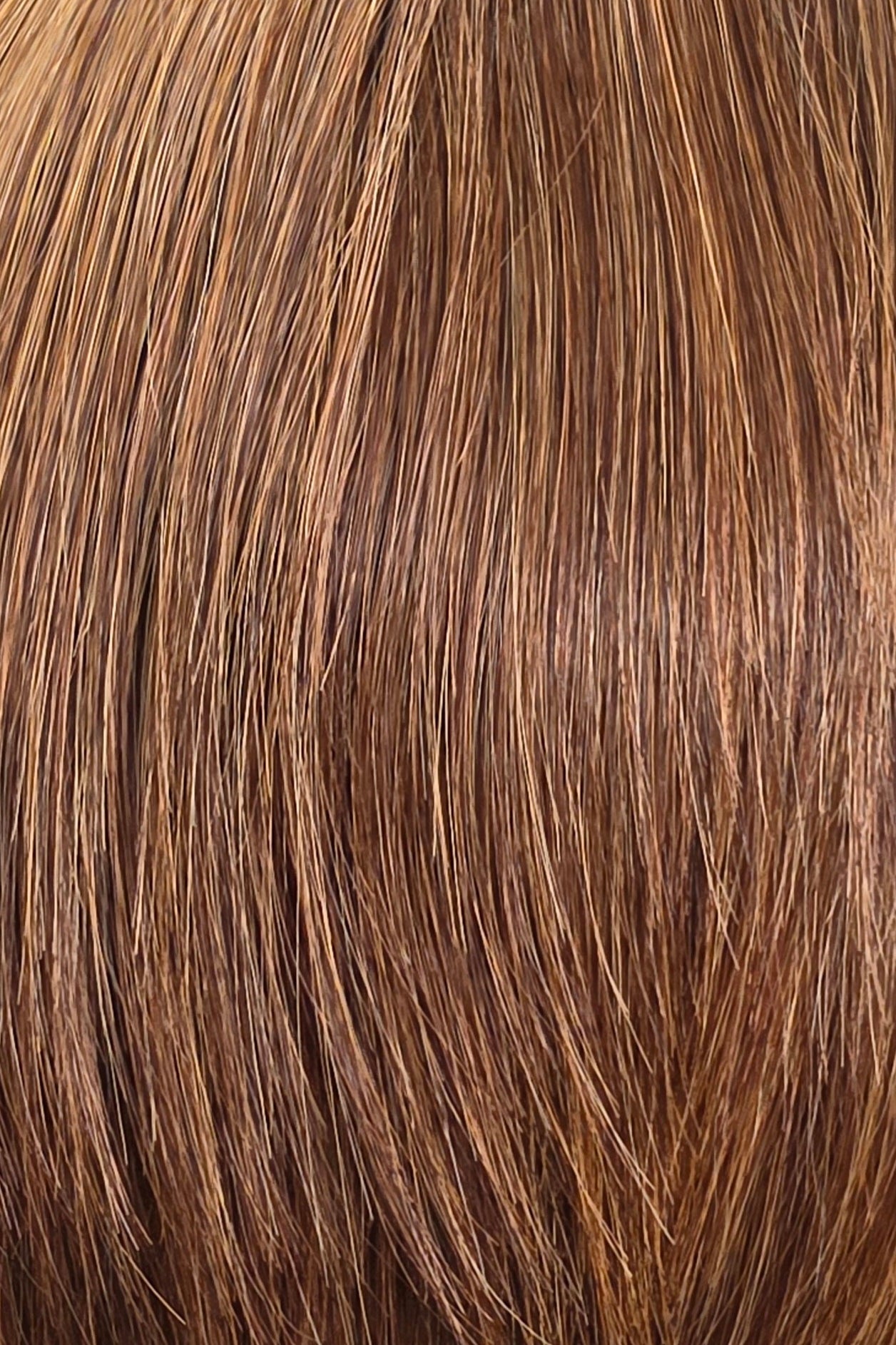 Mocha Blend | A rich, dimensional brunette featuring a dark mocha brown base blended with warm chestnut and caramel-brown tones, accented by fine golden-copper highlights throughout.
