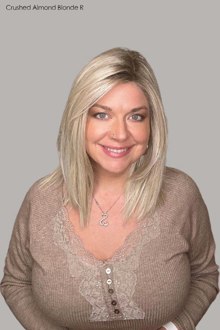 Open Box | Calabasas by Belle Tress | HF Synthetic Lace Front Wig | Mono Part | Crushed Almond Blonde - R - Wig Studio 1