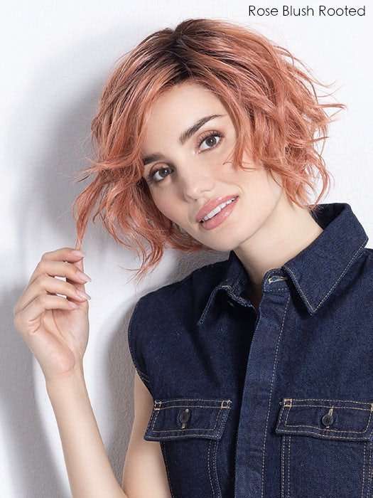 Open Box | Cookie Wig by Ellen Wille | Petite/Average Cap | Rose Blush Rooted - Wig Studio 1