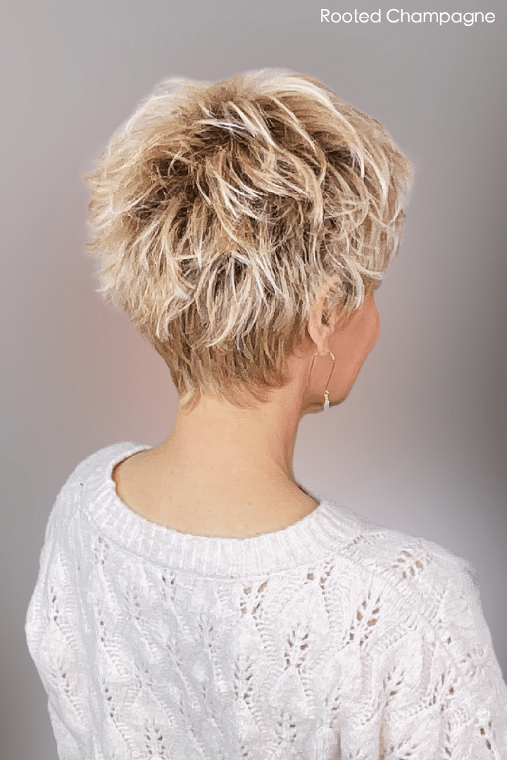 Open Box | Kris Wig by Tony of Beverly | Heat Friendly Synthetic Hair | Average Cap | Rooted Tahiti Blonde - Wig Studio 1