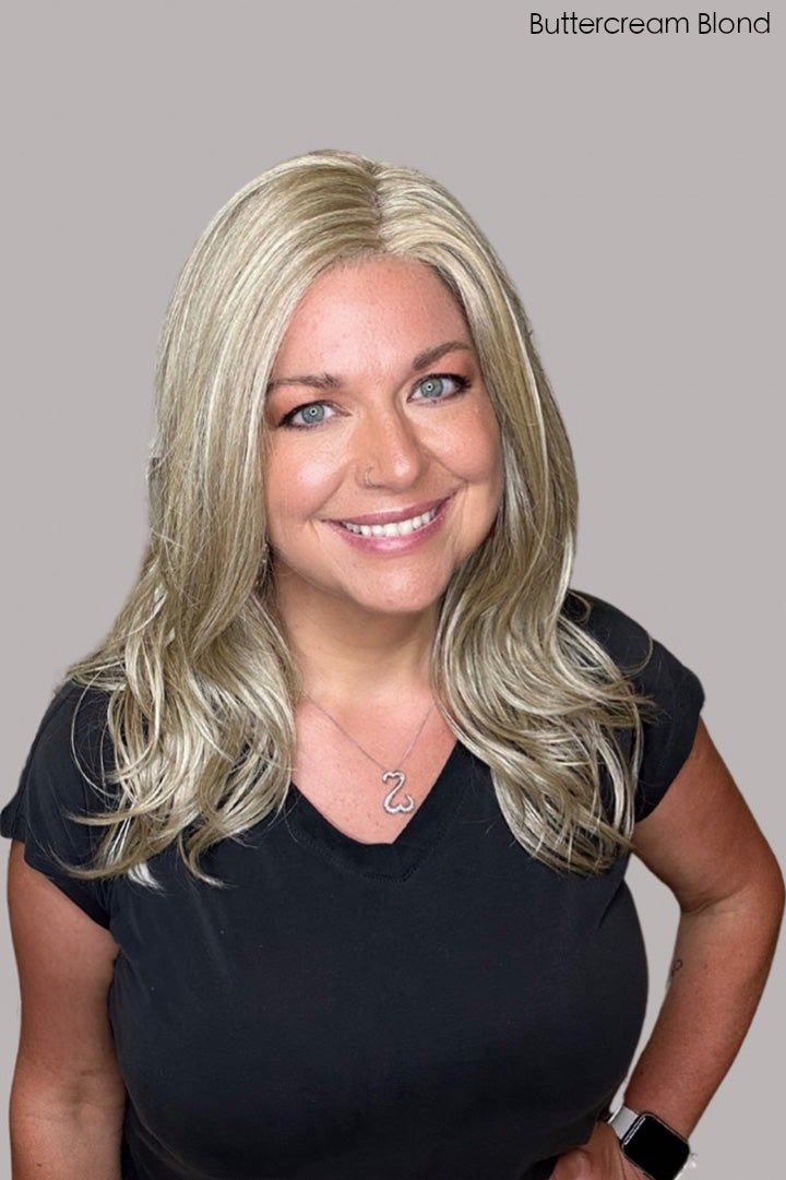 Open Box | Leoni | HF Synthetic Lace Front Wig | Mono Part | Creamy Toffee - Wig Studio 1