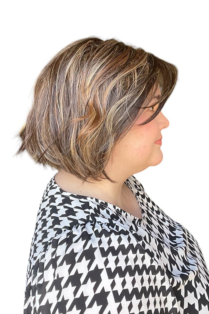 Open Box | Madison | HF Synthetic Lace Front Wig | Mono Part | Oyster Gray - Wig Studio 1