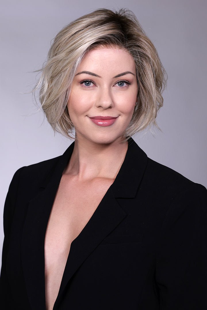 Open Box | Madison | HF Synthetic Lace Front Wig | Mono Part | Oyster Gray - Wig Studio 1