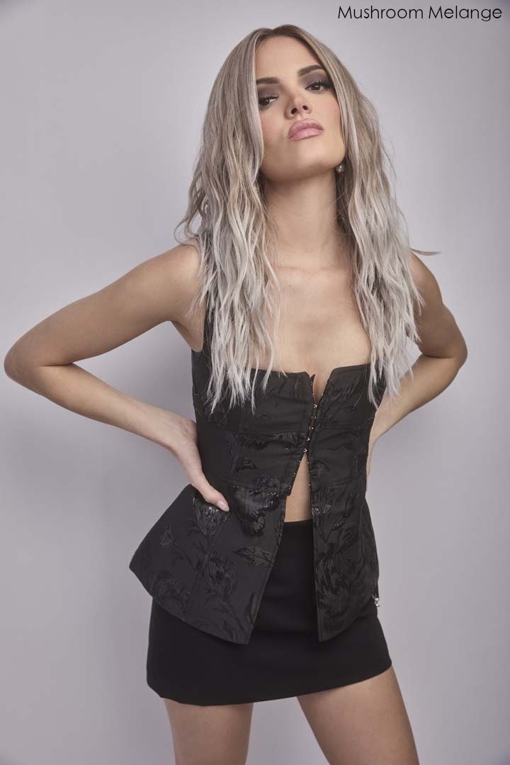 Open Box | Roxie | HF Synthetic Lace Front Wig | Mono Part | Melted Marshmallow - Wig Studio 1