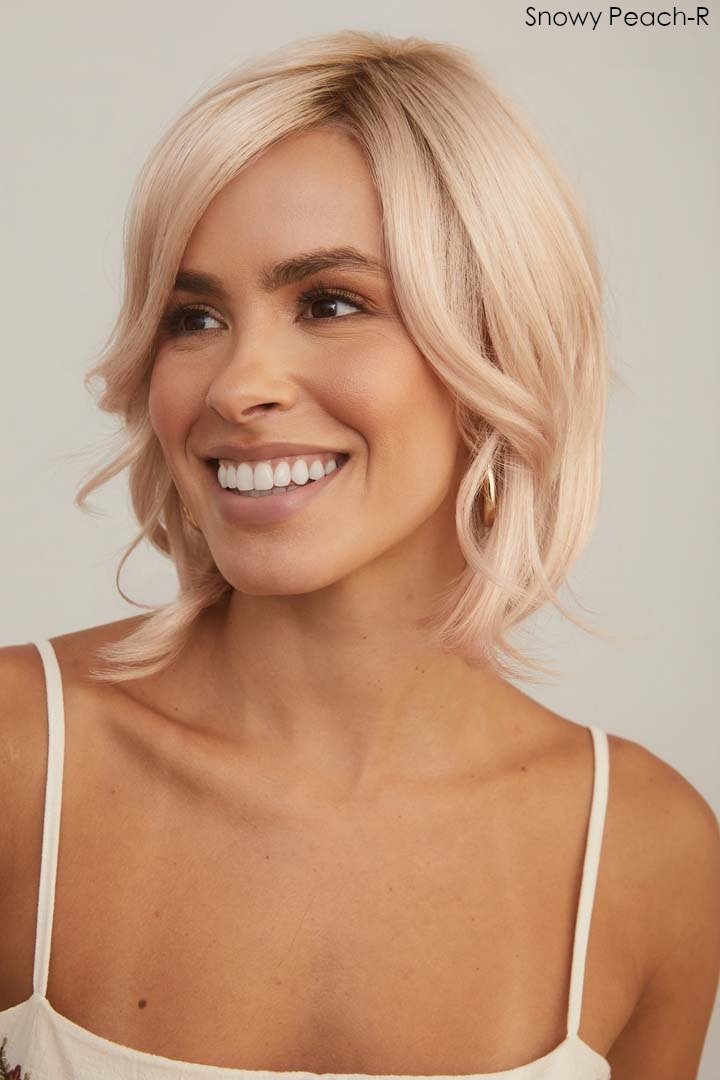 Open Box | Sheena Synthetic Lace Front Wig by Rene of Paris | Mono Part | Melted Marshmallow - Wig Studio 1