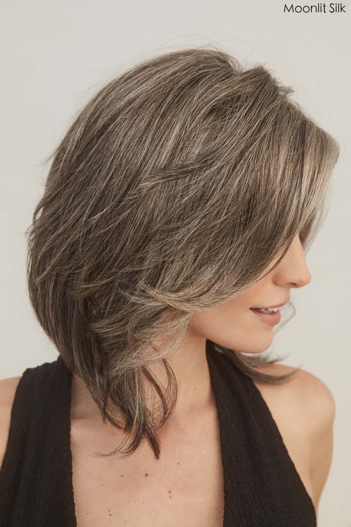 Open Box | Sheena Synthetic Lace Front Wig by Rene of Paris | Mono Part | Melted Marshmallow - Wig Studio 1